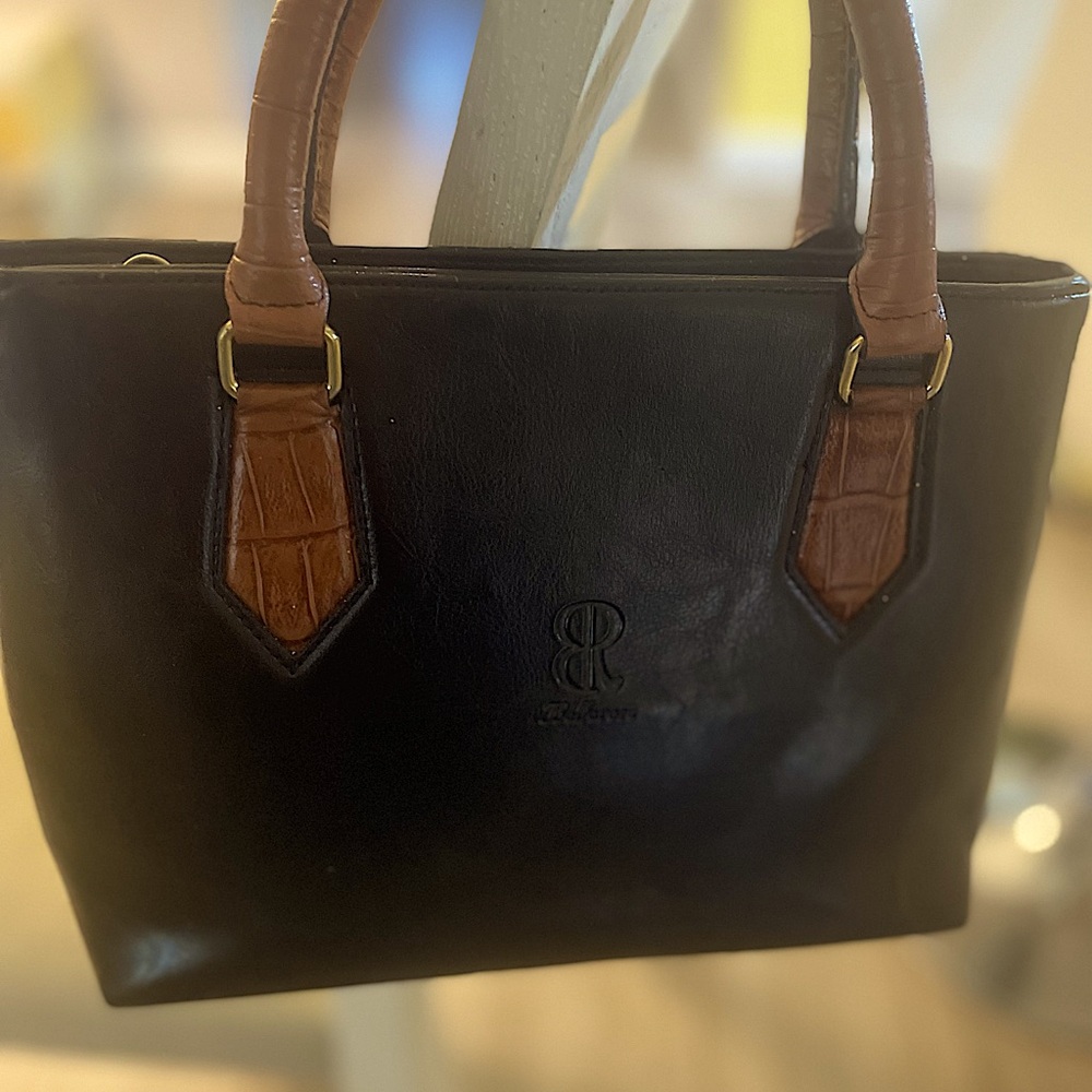 Vintage Bellerose Woman’s Brown/Blk Leather Purse
